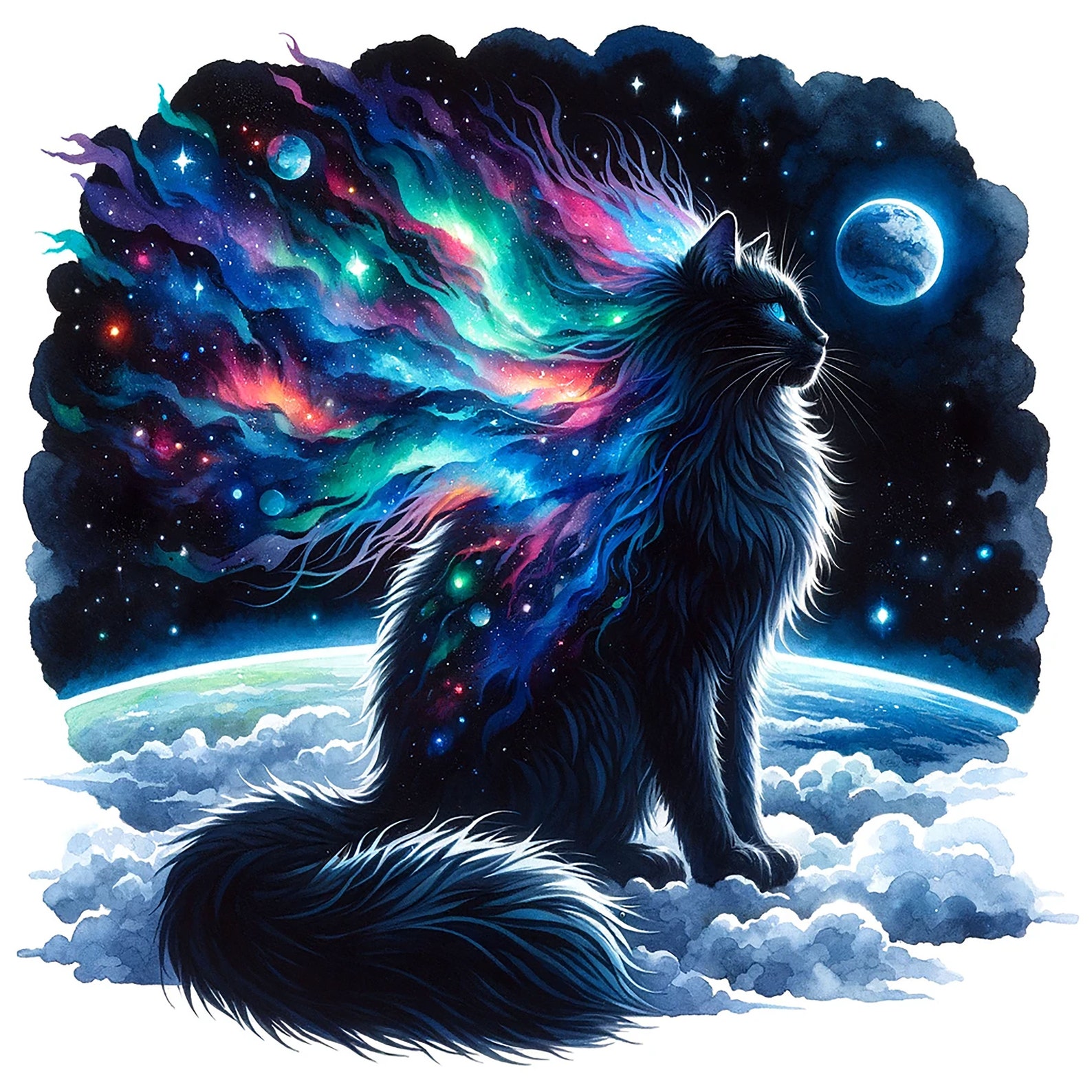 33 PNG, Celestial Cat, Mystical Cat, Celestial Magic Paganwitchcraft ...