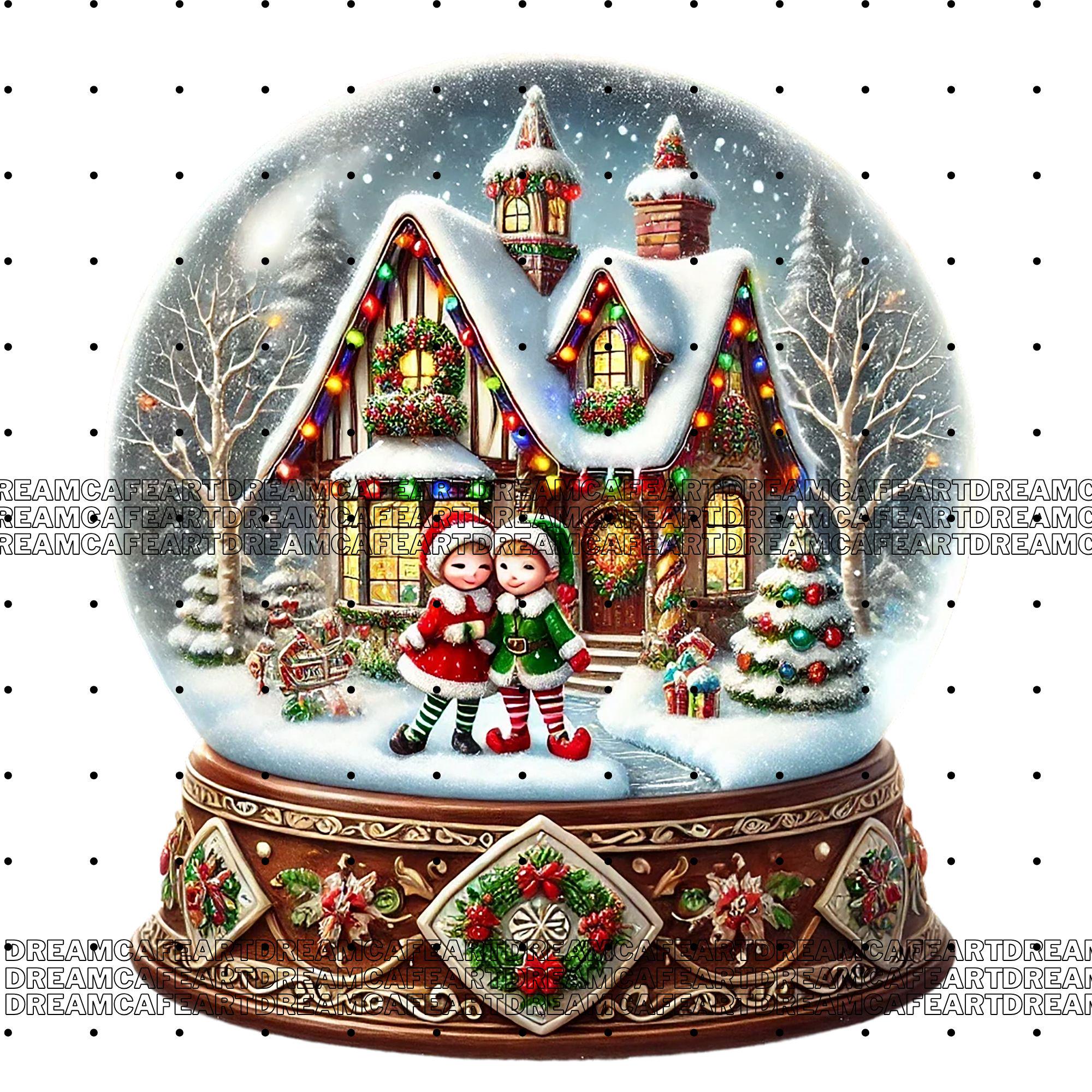 26 PNG, Christmas Snow Globes Clipart Bundle, Set 3, Festive Globe ...