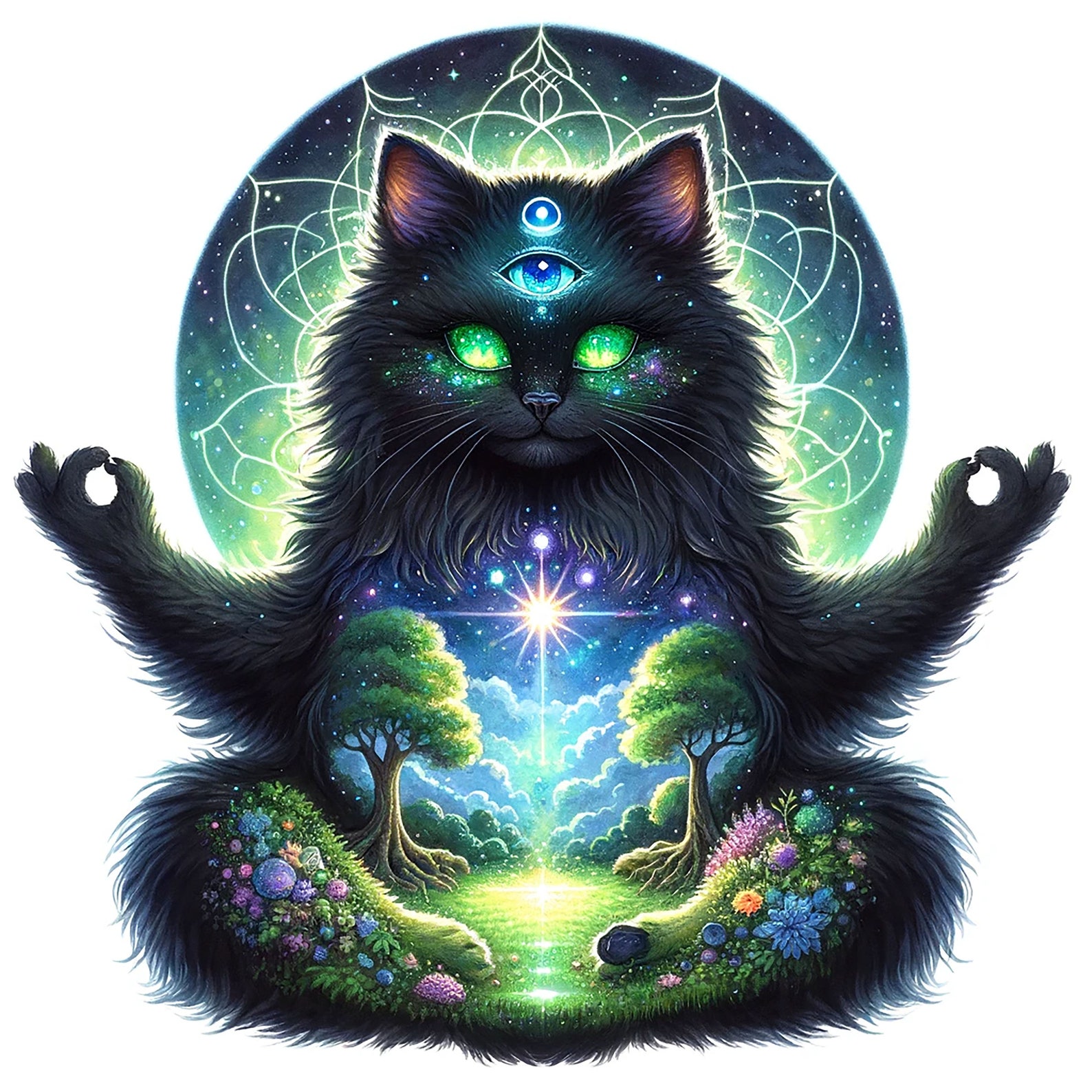 38 JPG, Celestial Cat, Mystical Cat, Celestial Magic Paganwitchcraft ...