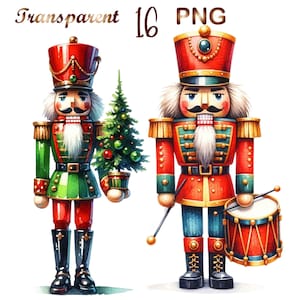 16 Christmas clipart nutcracker, nutcracker clipart, nutcracker clipart pink, christmas nutcracker clipart, nutcracker watercolor clipart