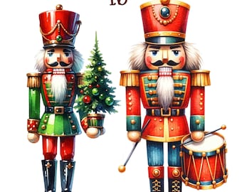 16 Christmas clipart nutcracker, nutcracker clipart, nutcracker clipart pink, christmas nutcracker clipart, nutcracker watercolor clipart
