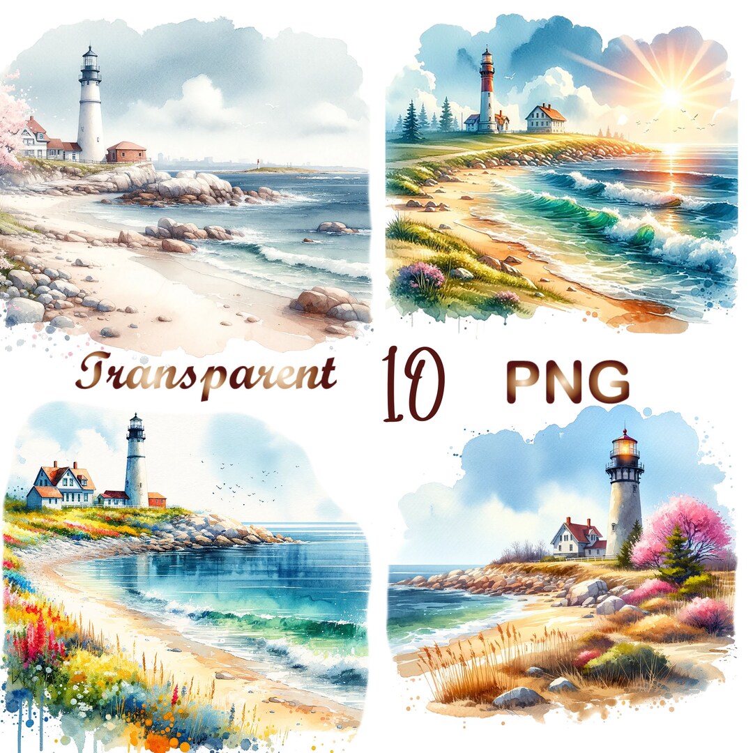 10 Spring Lighthouse Png, Lighthouse Sublimation,lighthouse Clipart ...