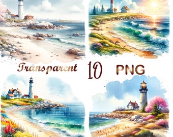 10 Spring Lighthouse png, Lighthouse sublimation,lighthouse clipart,nautical design png,lighthousedesign png,digital download,commercial use
