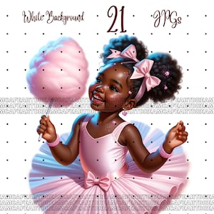 21 JPGs Quirky Black Girl Clipart, Cute Black Skin Girl Graphics, African-American Girls, Flower African Girl Clipart, Instant Download