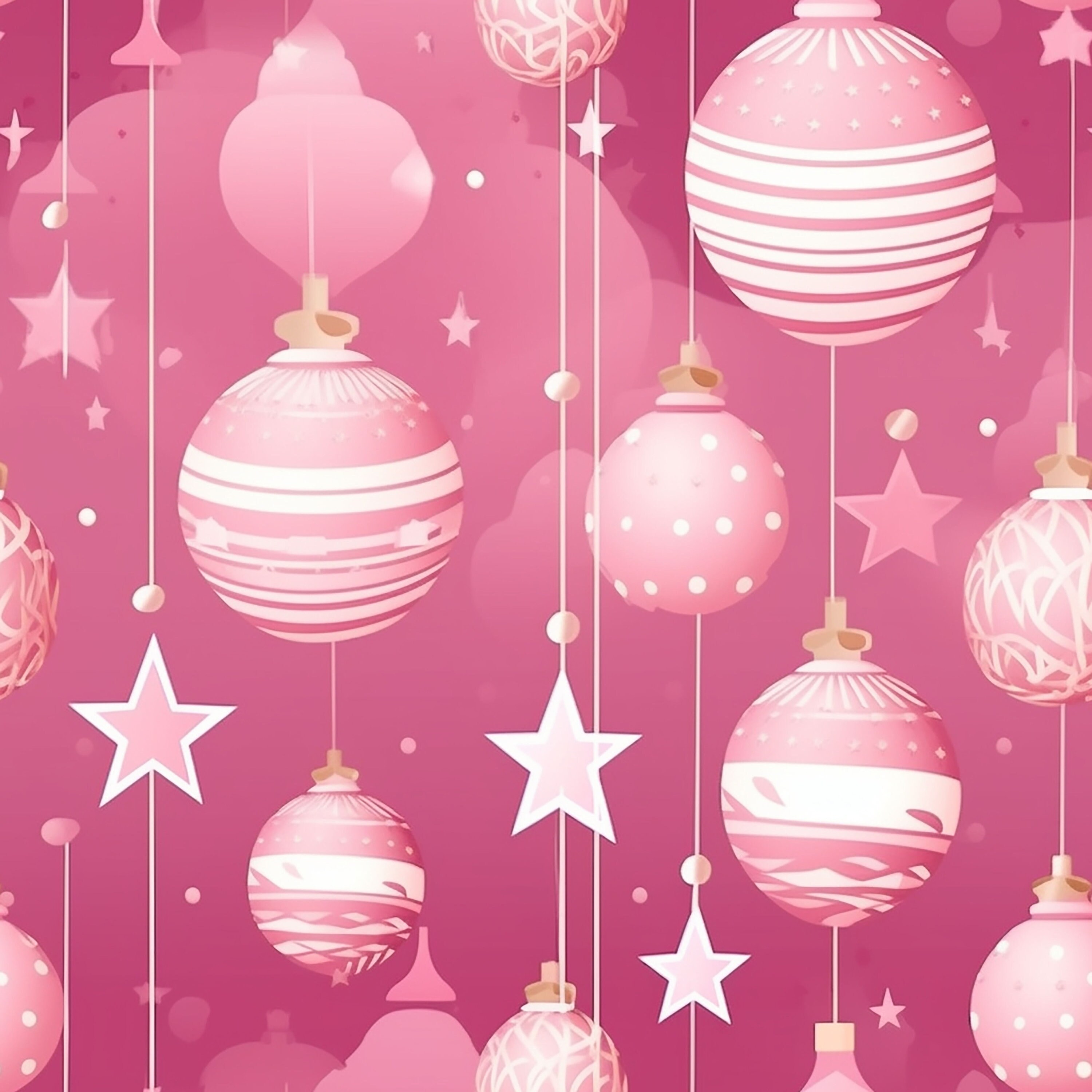Pink Christmas Ephemera Digital Paper Graphic by giraffecreativestudio ·  Creative Fabrica