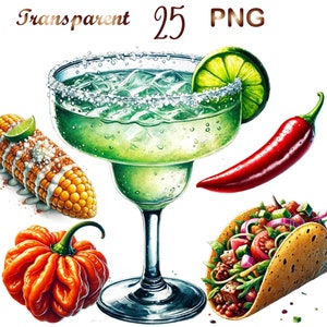 25 PNG Mexican Food Clipart, guacamole clipart,  mexican clipart, food clipart, Food clipart PNG, food wall art, Food png,mexican food print