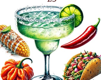 25 PNG Mexican Food Clipart, guacamole clipart,  mexican clipart, food clipart, Food clipart PNG, food wall art, Food png,mexican food print