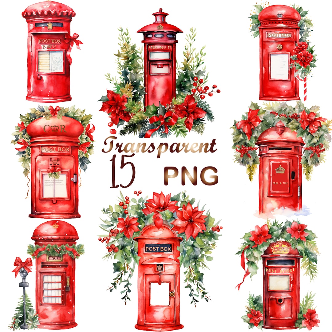 15 Snowy Post Box Clipart Png christmas Post Box Png watercolor santa-s-mail-box-red-140cm-swish-collection-christmas-decorations