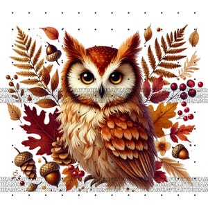 Owl Clipart bundle 135 PNG, Sparkling Owl Sublimation, Colorful Owls, Owl artwork, Owl printable, Digital Download, Card Making imagen 6