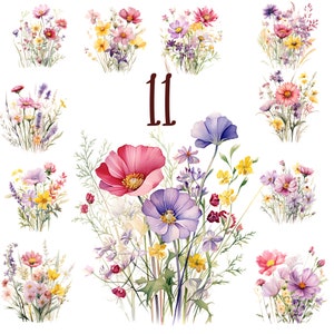 boho floral clipart,botanical clip art,flower border,flower bouquet,flowers border,flower wreath png,summer clipart,watercolor flower,watercolor flowers,wedding invitation,wildflower bouquet,wildflower clipart,wildflower png