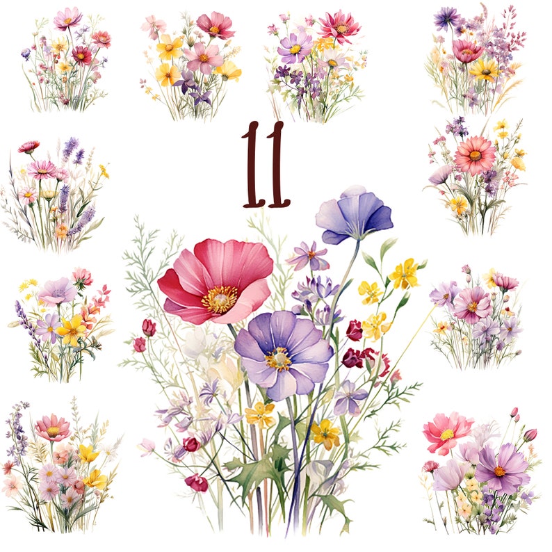 boho floral clipart,botanical clip art,flower border,flower bouquet,flowers border,flower wreath png,summer clipart,watercolor flower,watercolor flowers,wedding invitation,wildflower bouquet,wildflower clipart,wildflower png