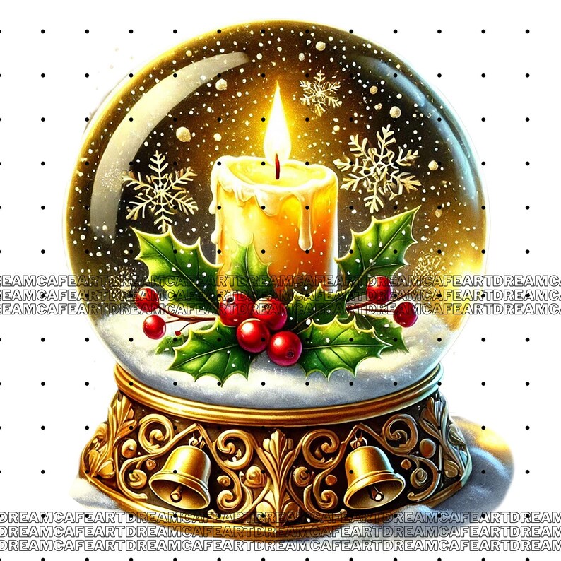 26 PNG, Christmas Snow Globes Clipart Bundle, Set 3, Festive Globe ...