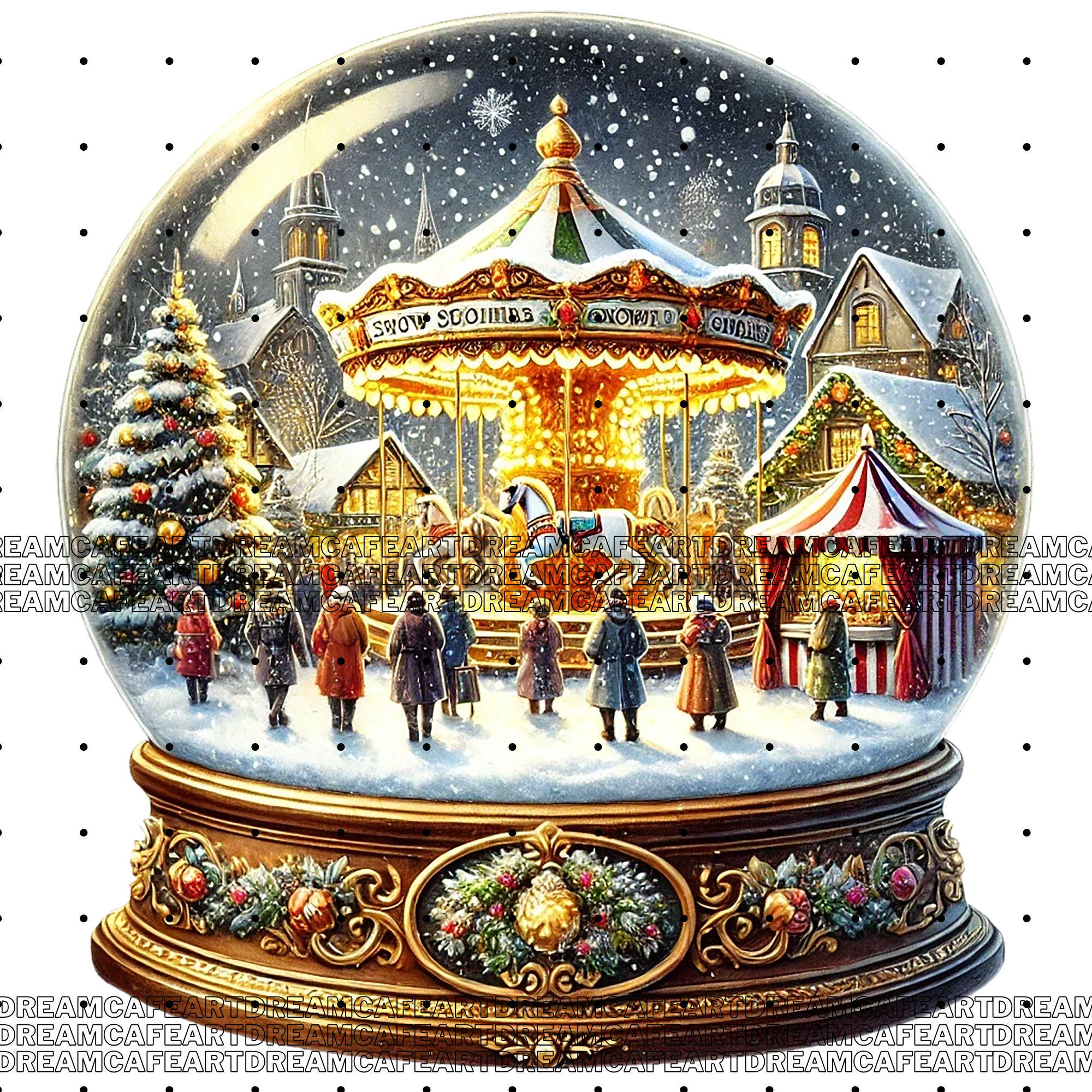 25 PNG, Christmas Snow Globes Clipart Bundle, Set 2, Festive Globe ...