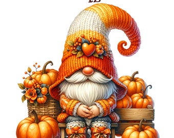 12 Cute gnome clipart,gnome clipart bundle, autumn gnome png,,autumn fall gnome png,happy fall gnome png,gnome clipart pumpkin