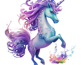 27 PNG, Mermaids unicorn clipart png,Underwater Unicorn Сlip art, Unicorn mermaid png, Unicorn png, Unicorn clipart, Unicorn, commercial use