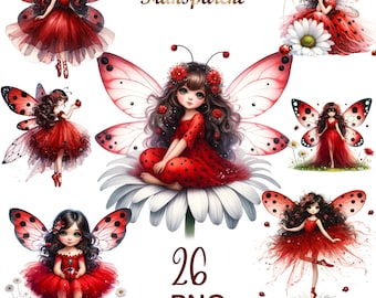 26 PNG Ladybug Fairy Clipart bundle,Fairy clipart,Ladybug ballerina clipart,Fairy ballerina,ballerina clipart,Ladybug clipart, pixie clipart
