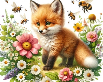 12 PNG/JPG set 1 Fox png, fox clipart, baby fox clipart, fox clipart,cute fox clipart, Watercolor Cute Fox PNG Bundle,Clipart bundle