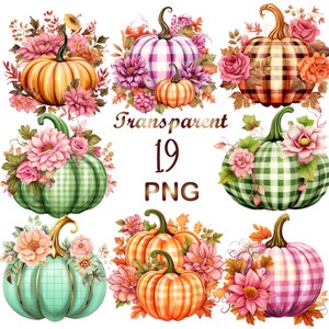 19 imágenes prediseñadas de Halloween PNG, imágenes prediseñadas de calabaza PNG, calabaza PNG, uso comercial, descarga digital, creación de tarjetas, imágenes prediseñadas, artesanía digital