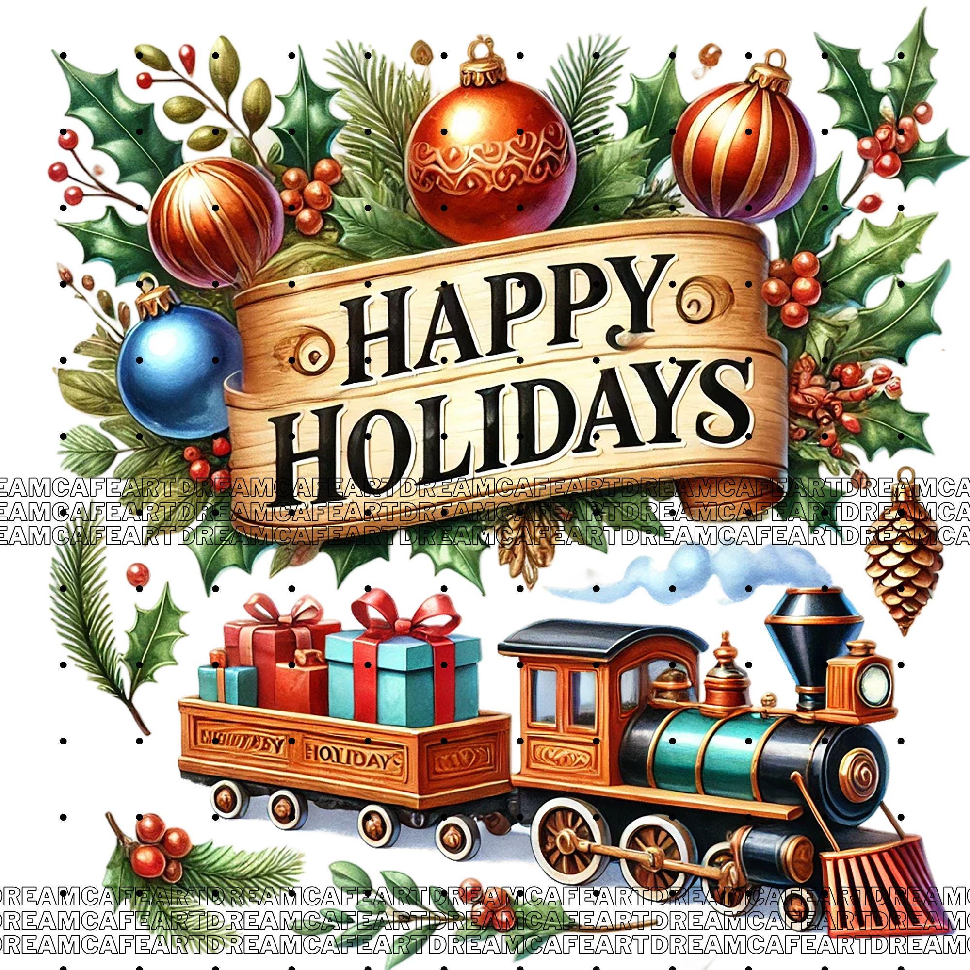 32 PNG Christmas Signposts Clipart Bundle, Set 1,festive Sign Graphics ...