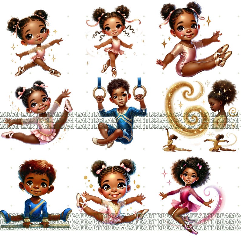 65 Gymnastics png, gymnastics clipart, gymnastics girl clipart, black girl gymnastics clipart,gymnastics girls clipart,black girl clipart image 12