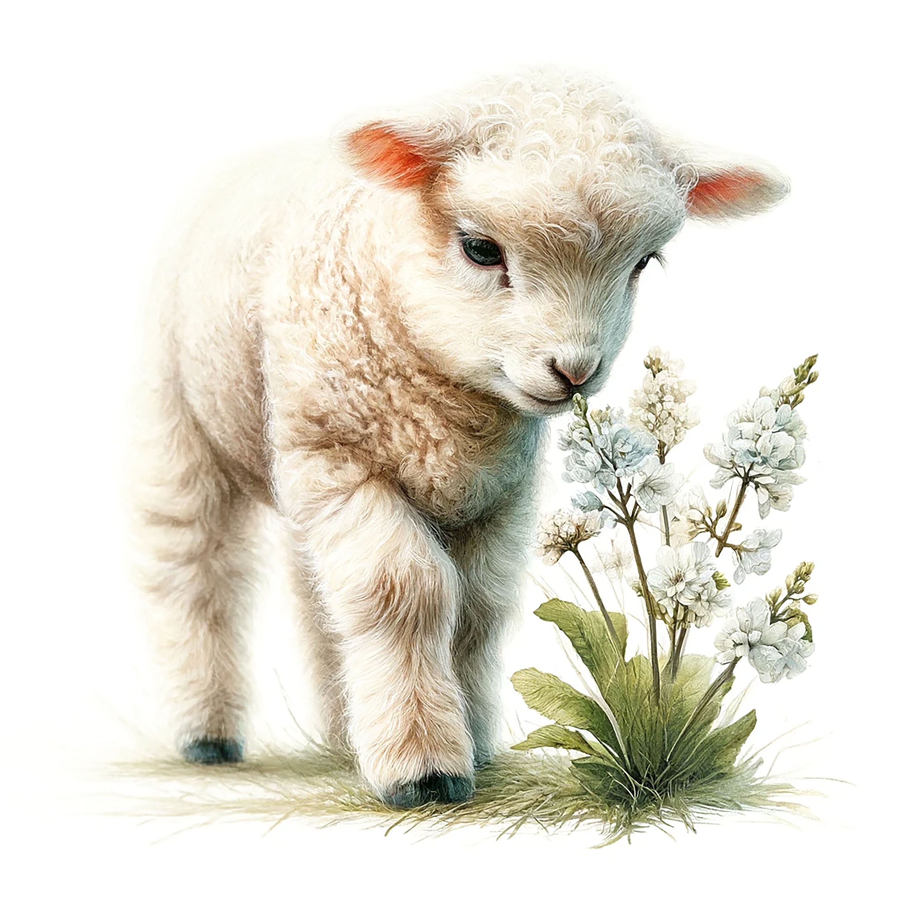 30 Jpgs Baby Lamb Clipart Bundle,lamb Clipart,baby Animals Clipart,farm ...