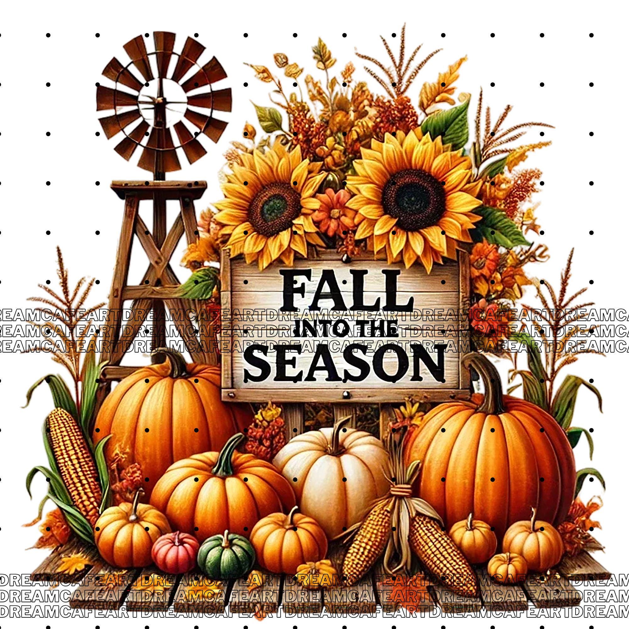 Fall October Sign 40 PNG, Autumn Signs Clipart Bundle, Fall-themed Sign Illustrations ...