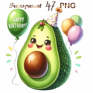 47 PNG Avocado clipart, kawaii avocado clipart, avocado png, avocado carino, avocado baby shower, avocado compleanno, creazione di biglietti, artigianato digitale