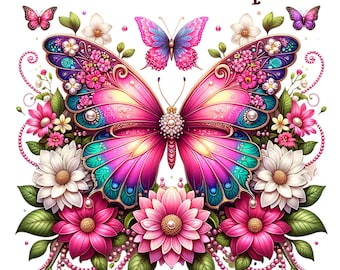 1 PNG, 3d Butterfly, butterfly png, butterfly clipart png, terfly png Sublimation, dtf png files trendy,dtf png artwork,dtf,dtf design