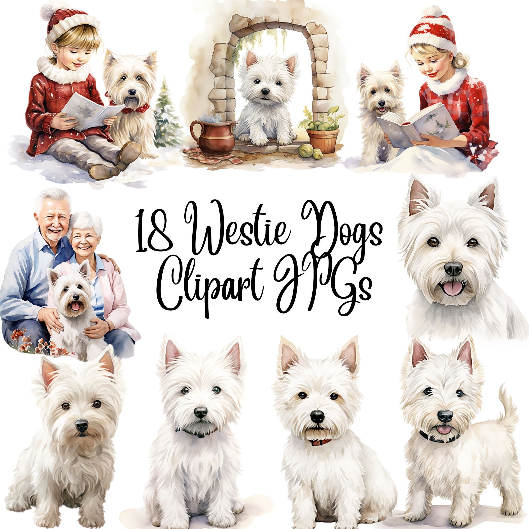 Simple Westie Clip Art