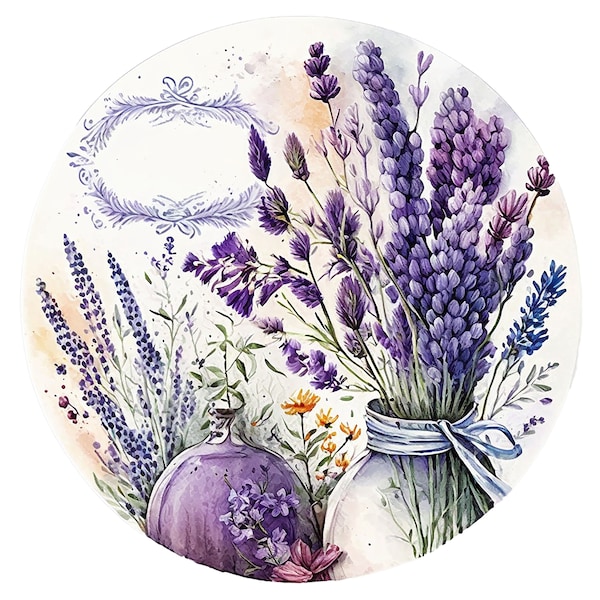 10 Lavender Clipart, watercolor lavender, Watercolor clipart, summer clipart, provence clipart, JPGs, Commercial Use,Digital Download