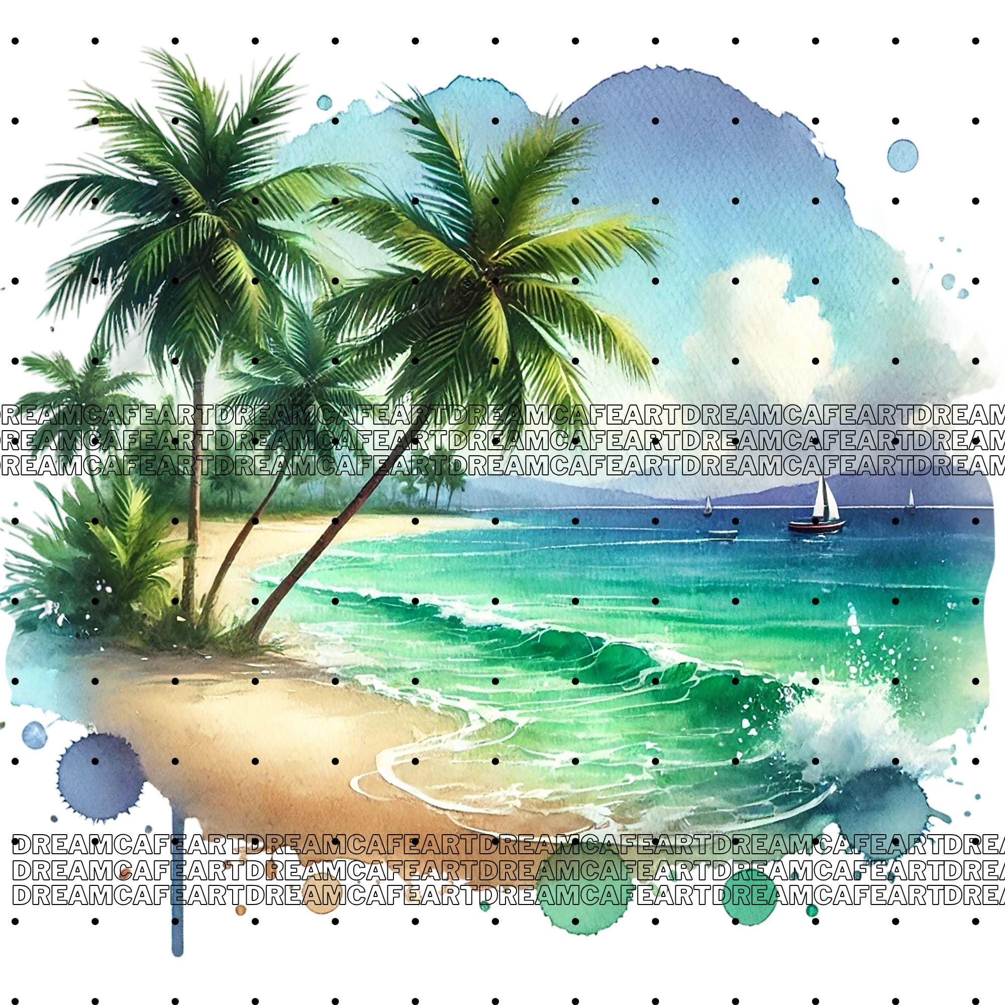 35 PNG Set 1 Beach Landscapes Clipart Bundle, Scenic Beach Graphics ...