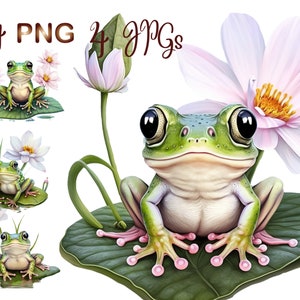 4 Frog png,frog clipart, Cute Frog clipart, cute frog png,sublimation design,frog,cute frog,frog sublimation,digital download,commercial use