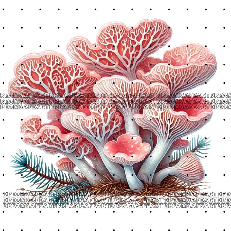 44 PNG Mushrooms Clipart Bundle, Forest Nature Illustrations Designs, Forest Mushrooms Art, Digital Download, Unlimited Commercial Use image 3