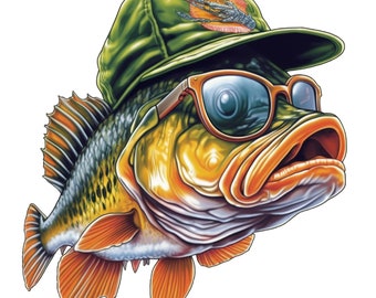 11 PNG, Bass Fish clipart bundle, Funny Bass Fish png,Watercolor Bass, Fish Clipart, Fish PNG, Fishing Fish png, Fishing png, Commercial Use