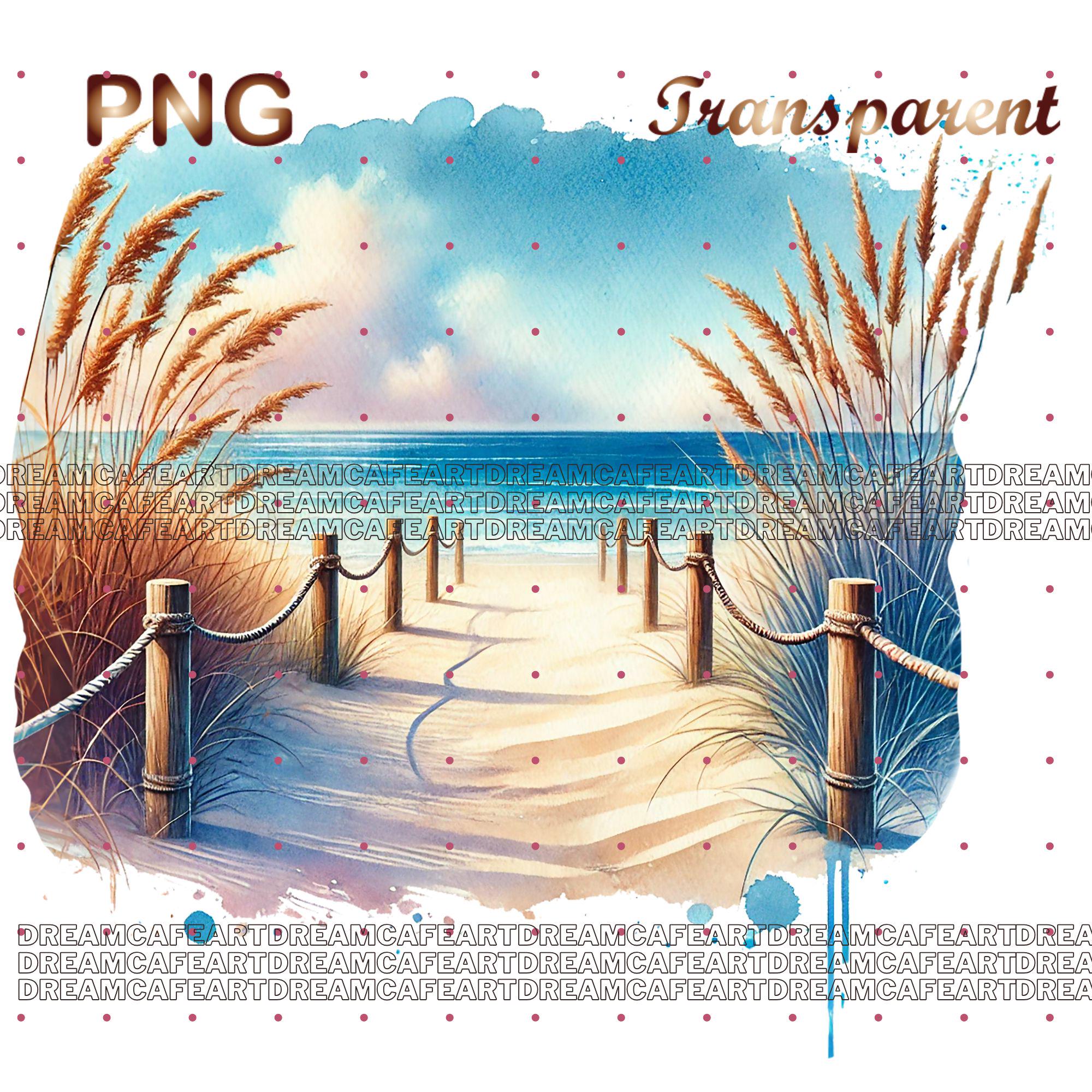 35 PNG Set 1 Beach Landscapes Clipart Bundle, Scenic Beach Graphics ...