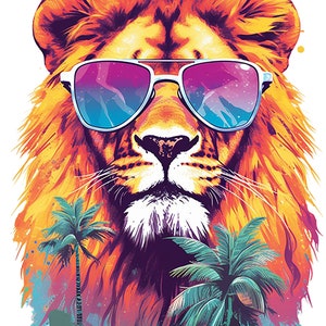 10 Cool Lion PNG, Lion png, lion sublimation, watercolor lion, sublimation png, lion clipart, digital download,sublimation,lion portrait png