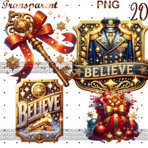 Polar Express PNG Digital Download, 20 PNG Funny Christmas PNG Clip Art ...