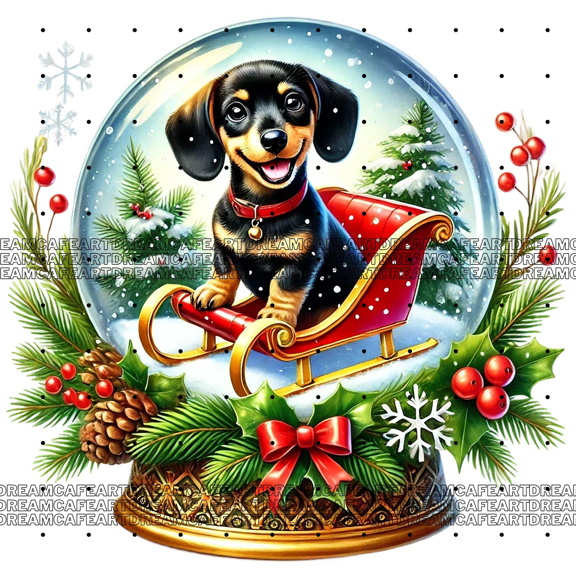 45 PNG Set 1 Christmas Dachshunds Clipart Bundle, Festive Dog ...