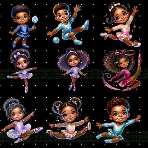 65 Gymnastics png, gymnastics clipart, gymnastics girl clipart, black girl gymnastics clipart,gymnastics girls clipart,black girl clipart image 7