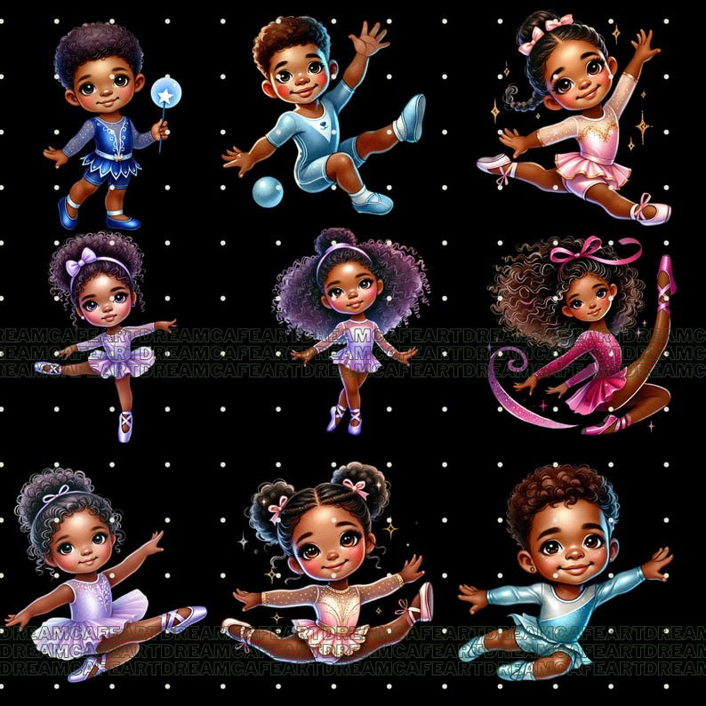 65 Gymnastics png, gymnastics clipart, gymnastics girl clipart, black girl gymnastics clipart,gymnastics girls clipart,black girl clipart image 7
