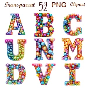 52 PNG, Alphabet Buchstaben Clipart, Alphabet Initialen, Clipart, Alphabet Clipart, Monogramm Clipart, Monogramm PNG, Alphabet PNG, digitaler Download