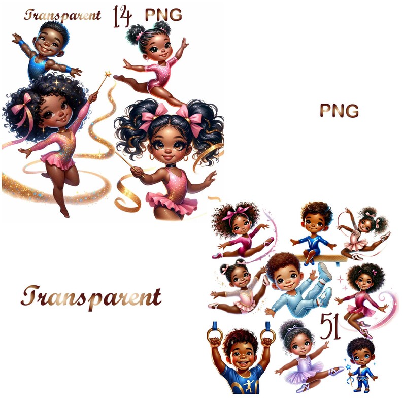 65 Gymnastics png, gymnastics clipart, gymnastics girl clipart, black girl gymnastics clipart,gymnastics girls clipart,black girl clipart image 2