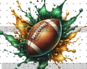 14 Football png,Football clipart png,Watercolor Clipart PNG,Football posters,Football printable art,Football clipart, UV DTF, Commercial use