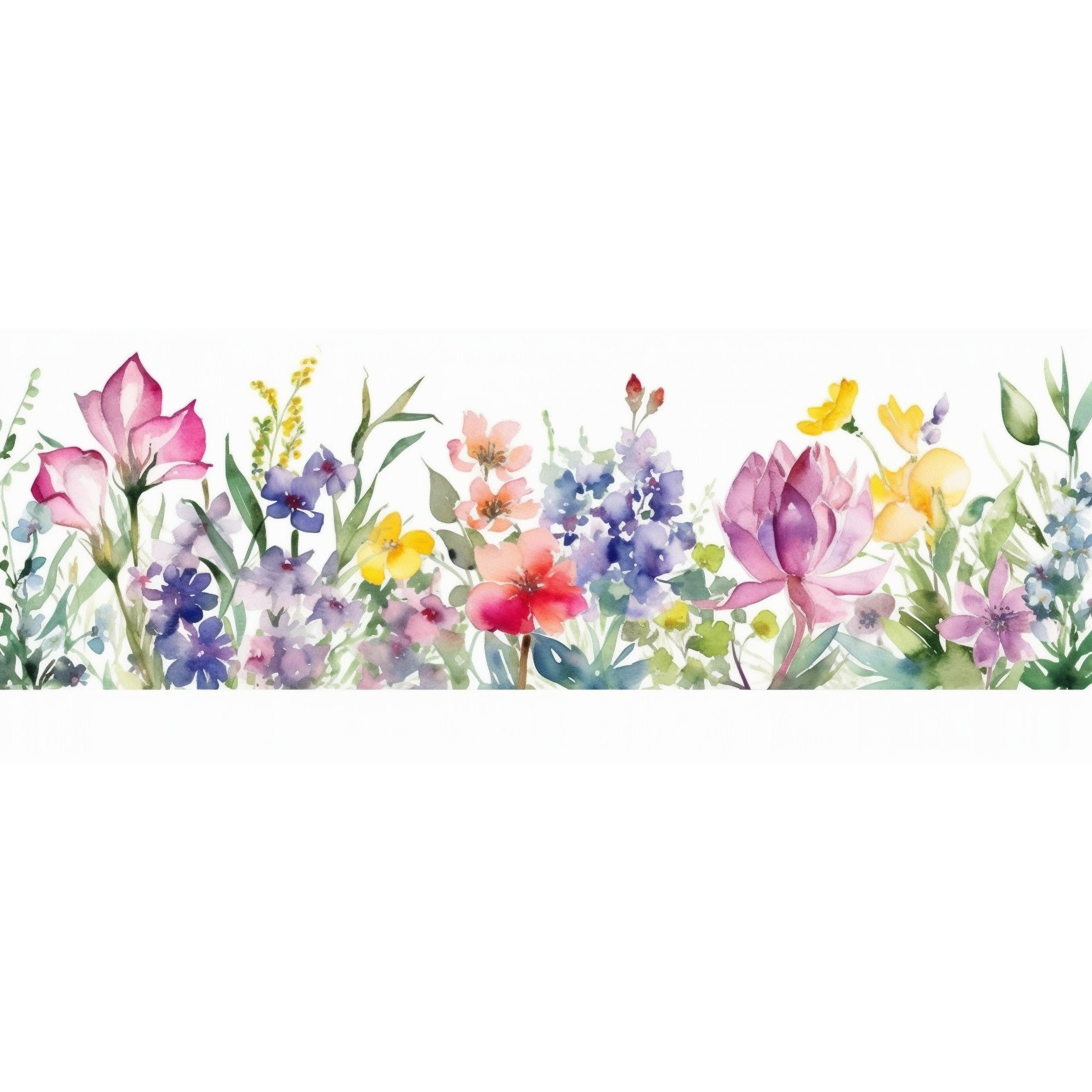 9 Floral Border Png Floral Border Clipart Watercolor Floral Etsy UK