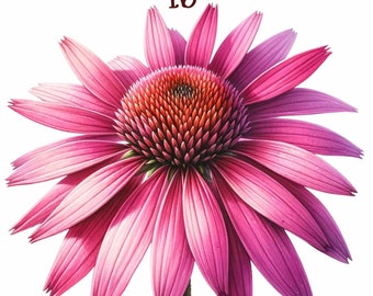 16 Coneflower clipart, Coneflower, Coneflower painting, watercolor Coneflower, Coneflower print, Echinacea clipart, Echinacea print