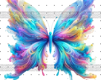 12 PNG JPG. Smoke Butterfly Clipart bundle, set 1, Vibrant Smoke Butterfly Clipart Bundle,Abstract Art,rintables,Commercial Use