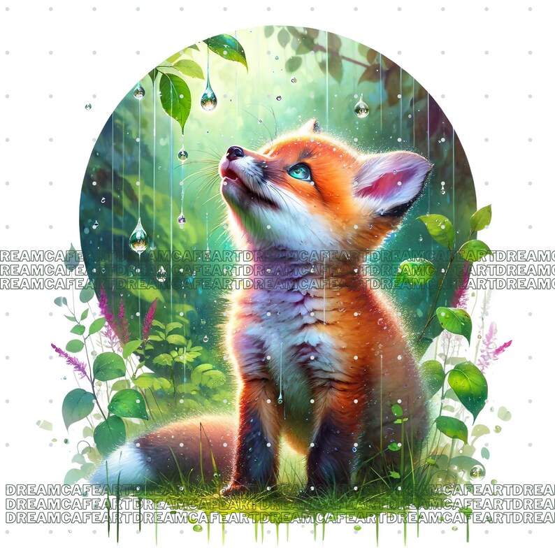40 Fox png, fox clipart, baby fox clipart, watercolor fox clipart, cute fox clipart, Watercolor Cute Fox PNG Bundle, Clipart bundle imagen 6