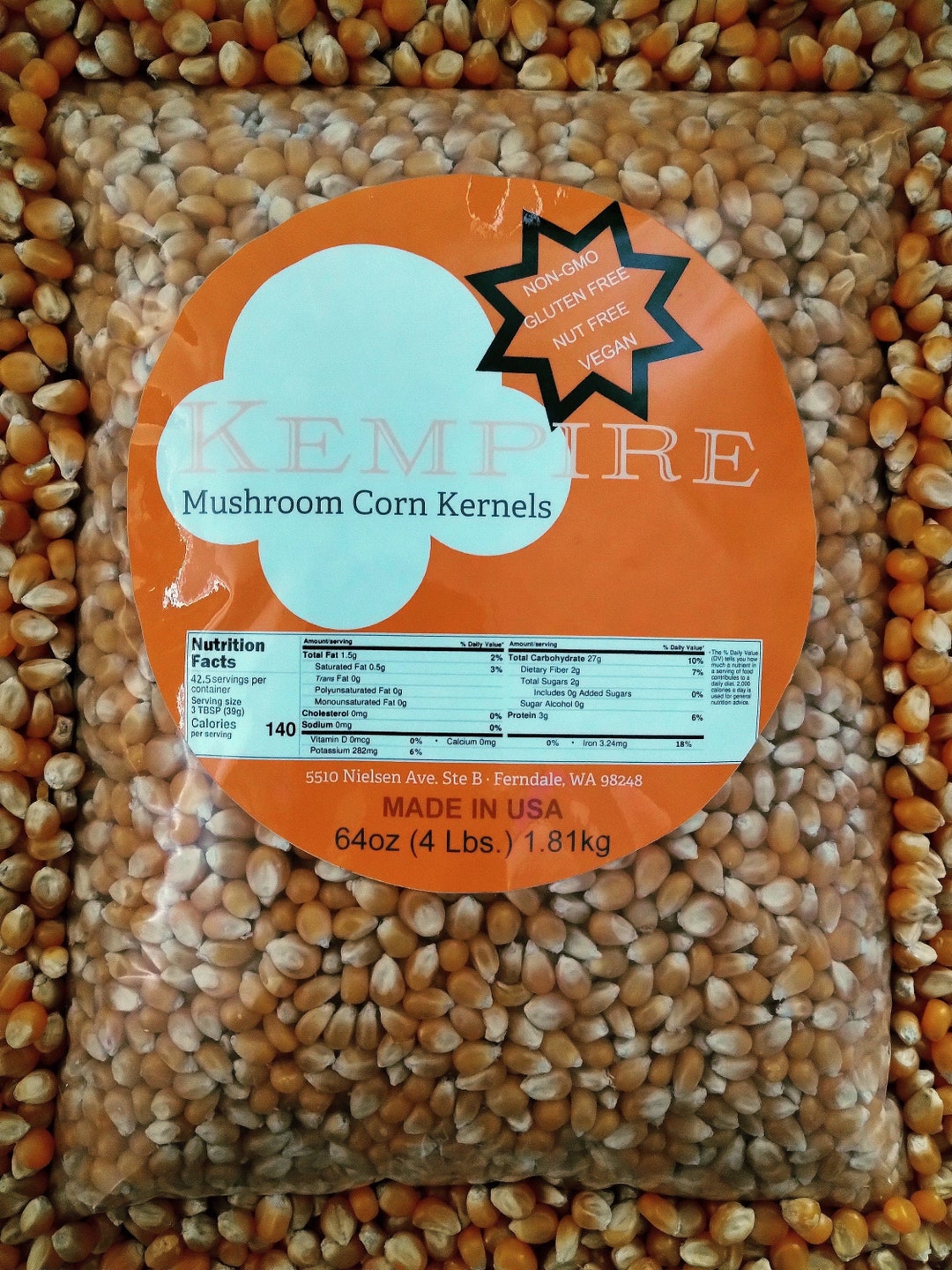 4lbs Mushroom Popcorn Kernels Etsy