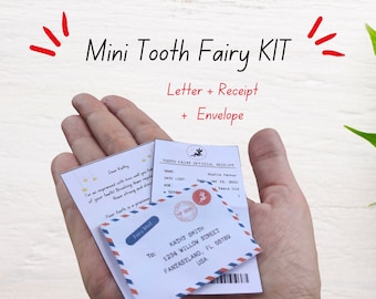 Mini-Zahnfee-Buchstaben-Kit | Zertifikat zum selbst ausdrucken (Canva)