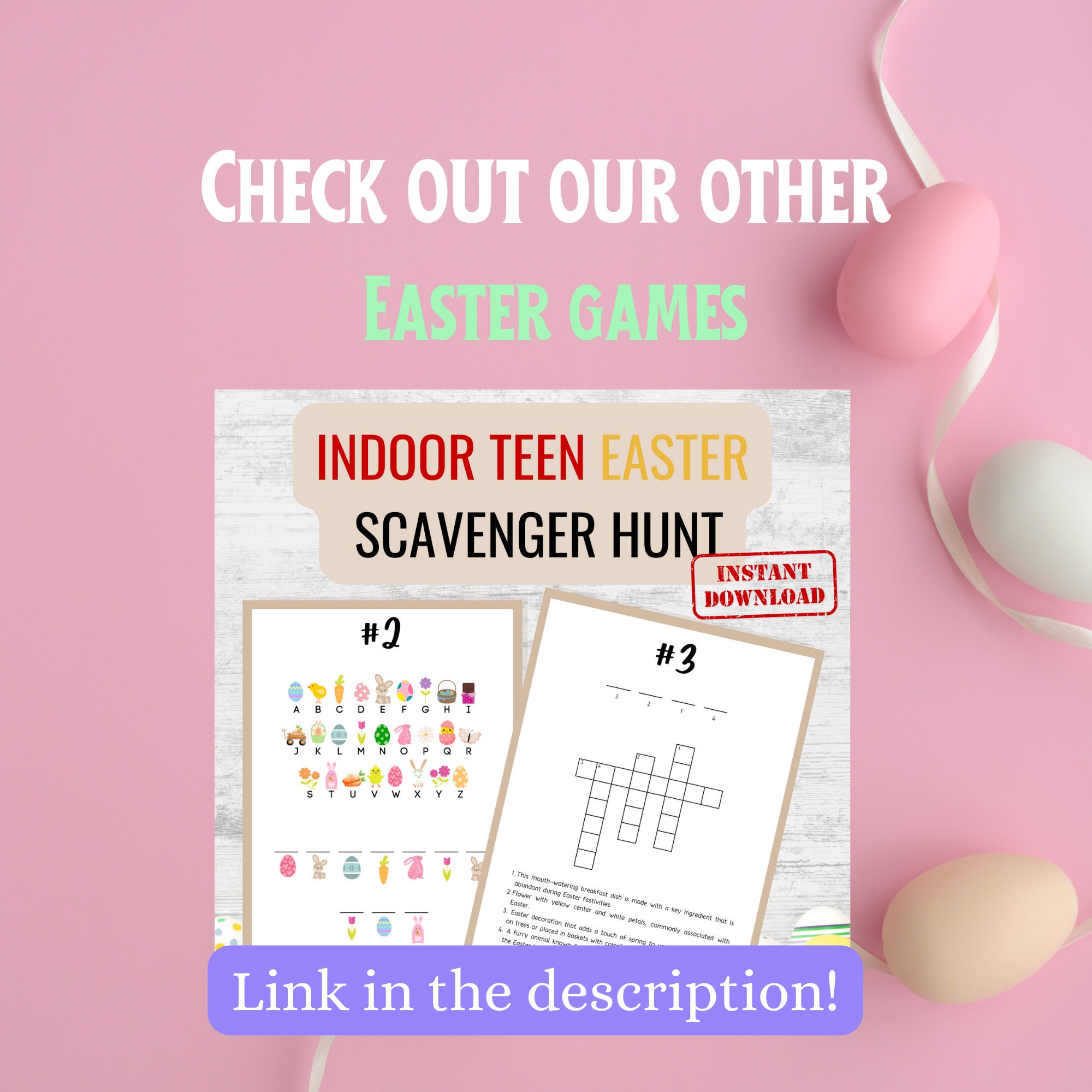 Teen Easter Scavenger Hunt | Printable Clues Game (canva Download) - Etsy